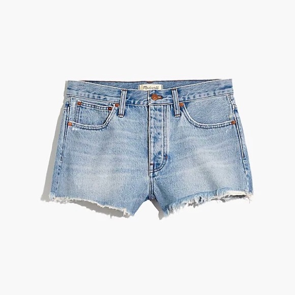 Madewell Relaxed Denim Jean Shorts in Cedarcroft Wash Size 27 - Picture 8 of 8